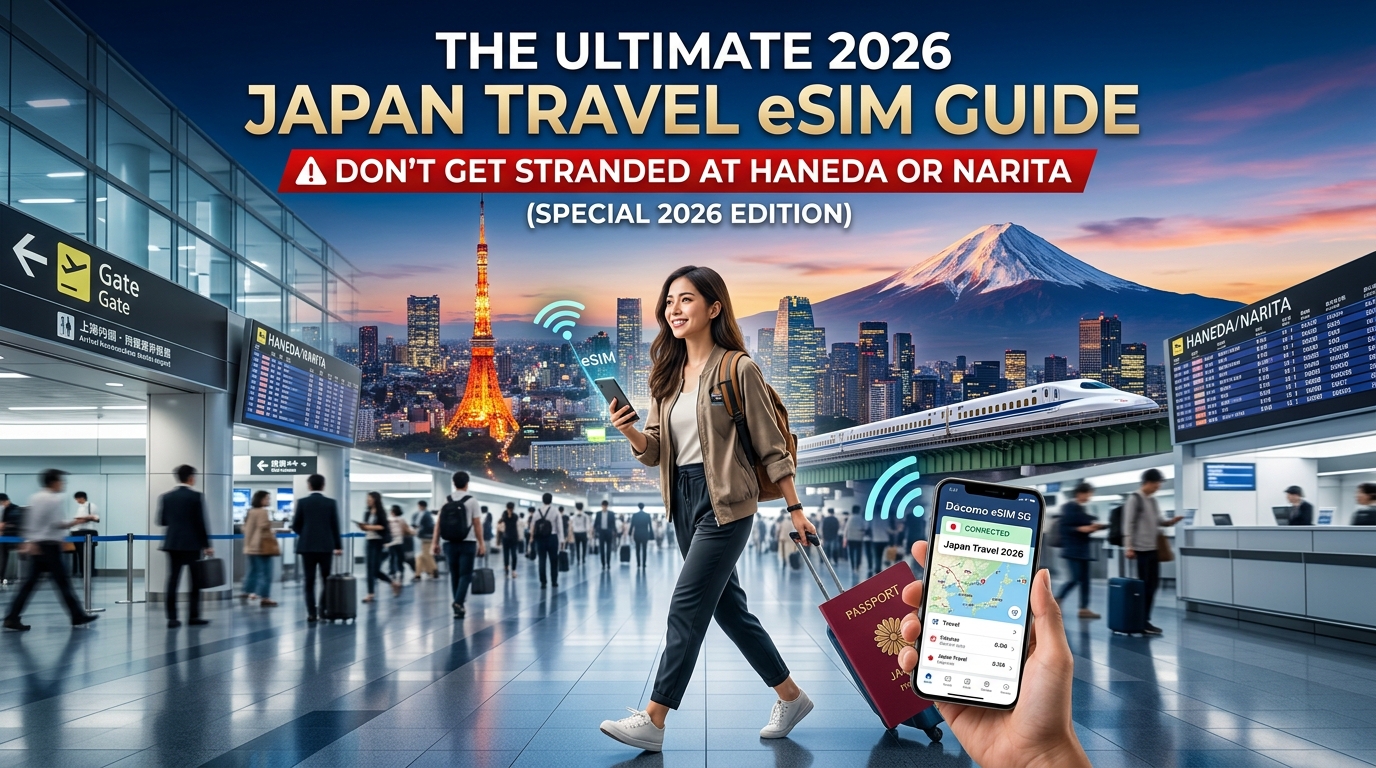 Der ultimative eSIM-Reiseführer für Japan 2026: Vermeiden Sie Verbindungsprobleme in Haneda oder Narita (Sonderausgabe 2026)