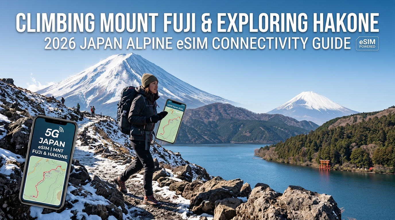 Climbing Mount Fuji & Exploring Hakone: 2026 Japan Alpine eSIM Connectivity Guide