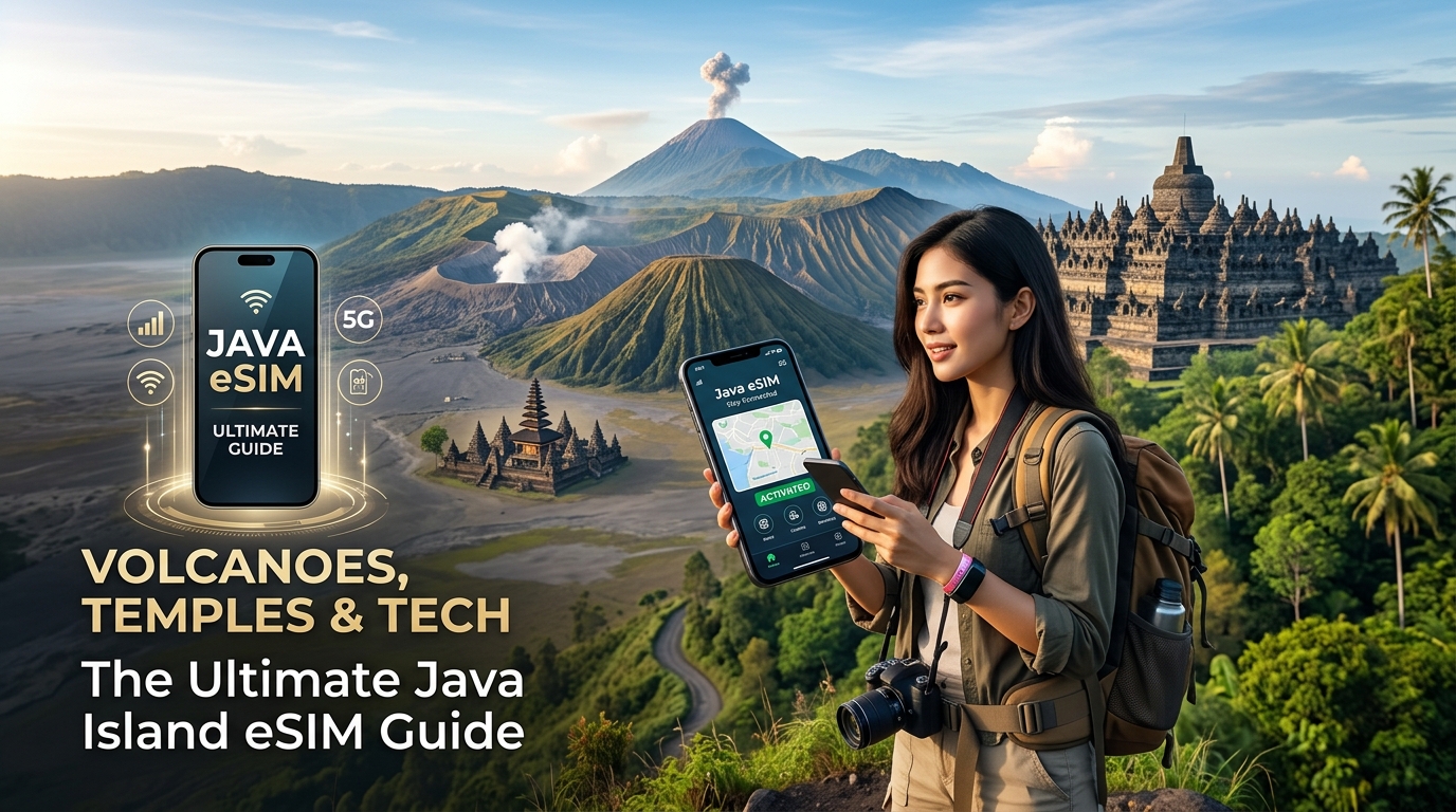 Volcanoes, Temples & Tech: The Ultimate Java Island eSIM Guide for Cultural & Adventure Travel