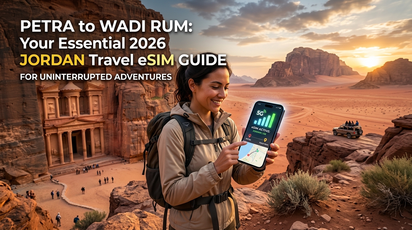 Petra to Wadi Rum: Your Essential 2026 Jordan Travel eSIM Guide for Uninterrupted Adventures
