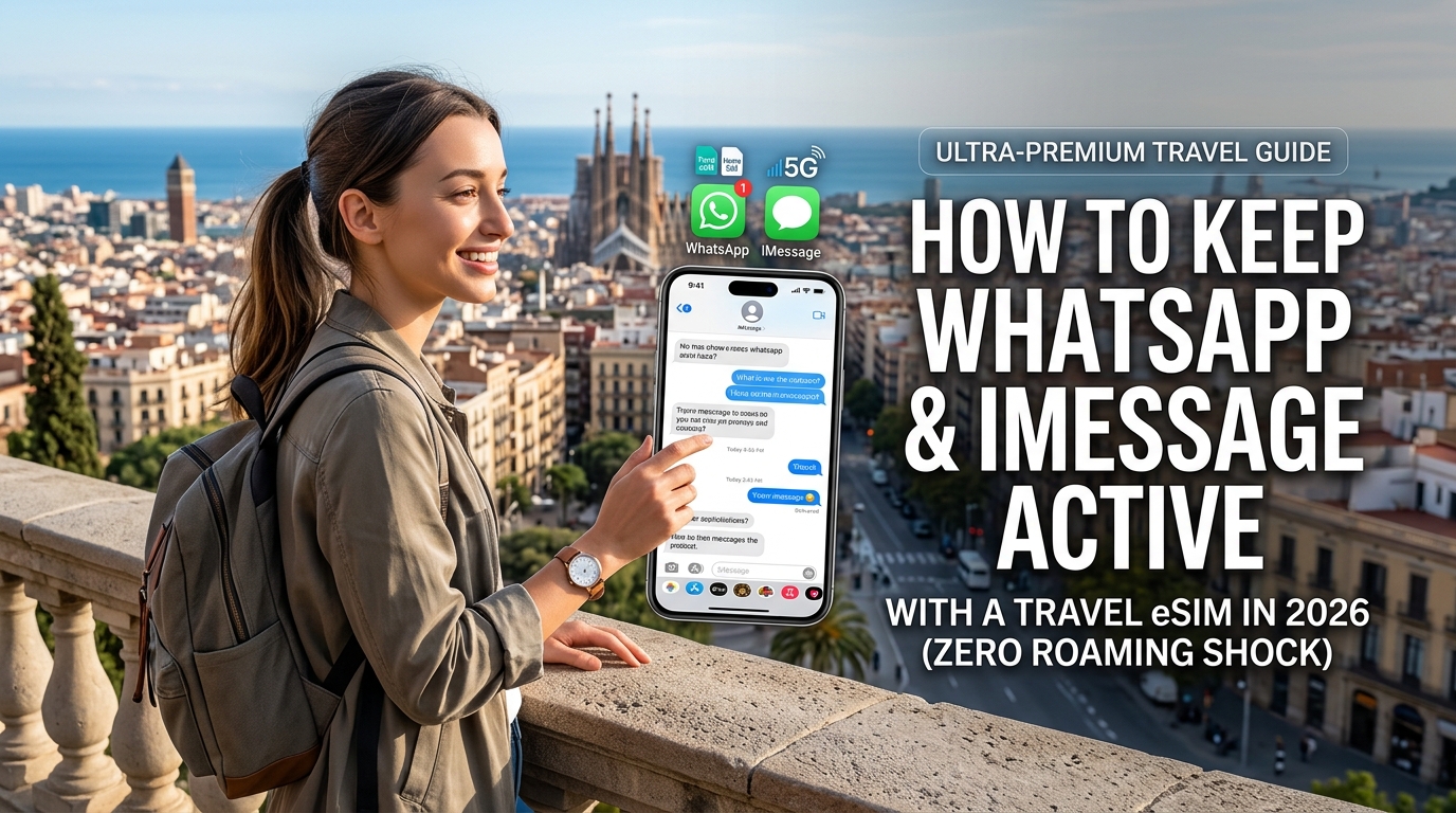 How to Keep WhatsApp and iMessage Active with a Travel eSIM in 2026 (Zero Roaming Shock)
