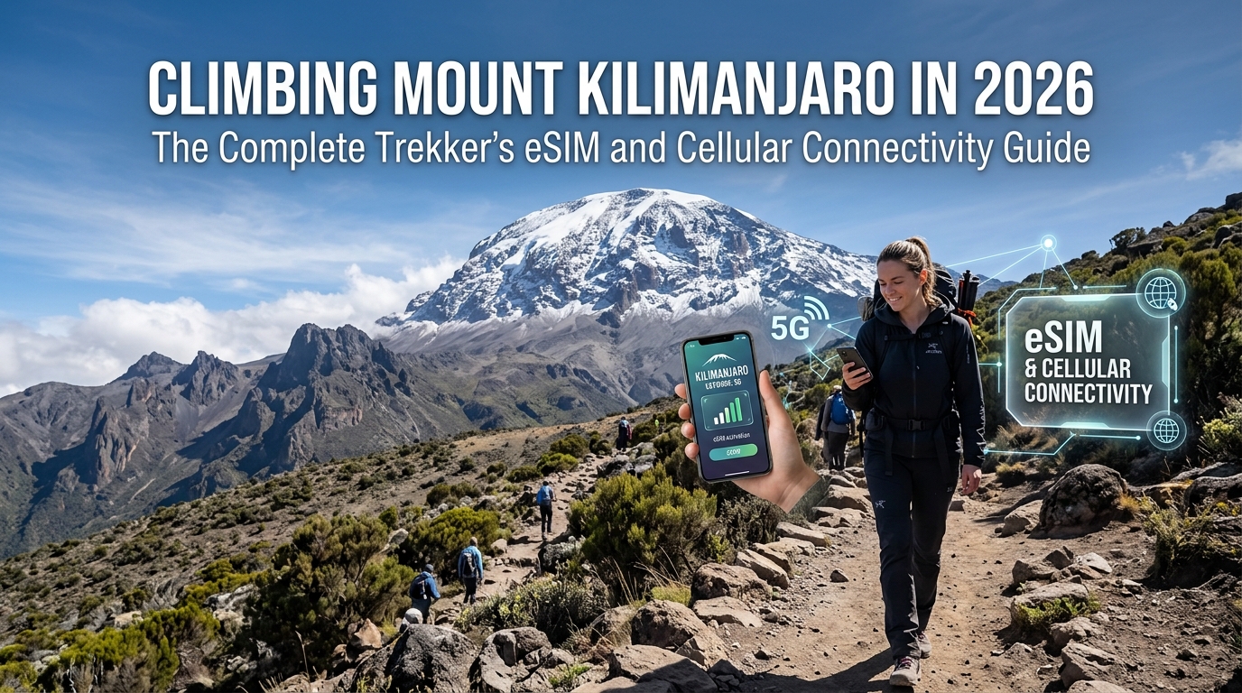 Climbing Mount Kilimanjaro in 2026: The Complete Trekker's eSIM and Cellular Connectivity Guide