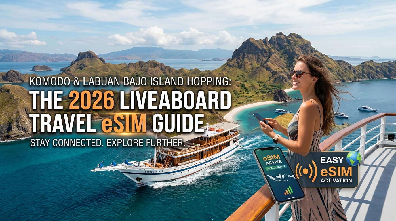 Komodo & Labuan Bajo Island Hopping: The 2026 Liveaboard Travel eSIM Guide