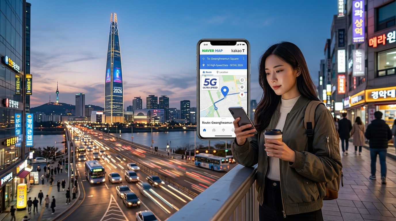 Navigating Seoul in 2026: Why You Need High-Speed eSIM Data for Naver Map & Kakao T