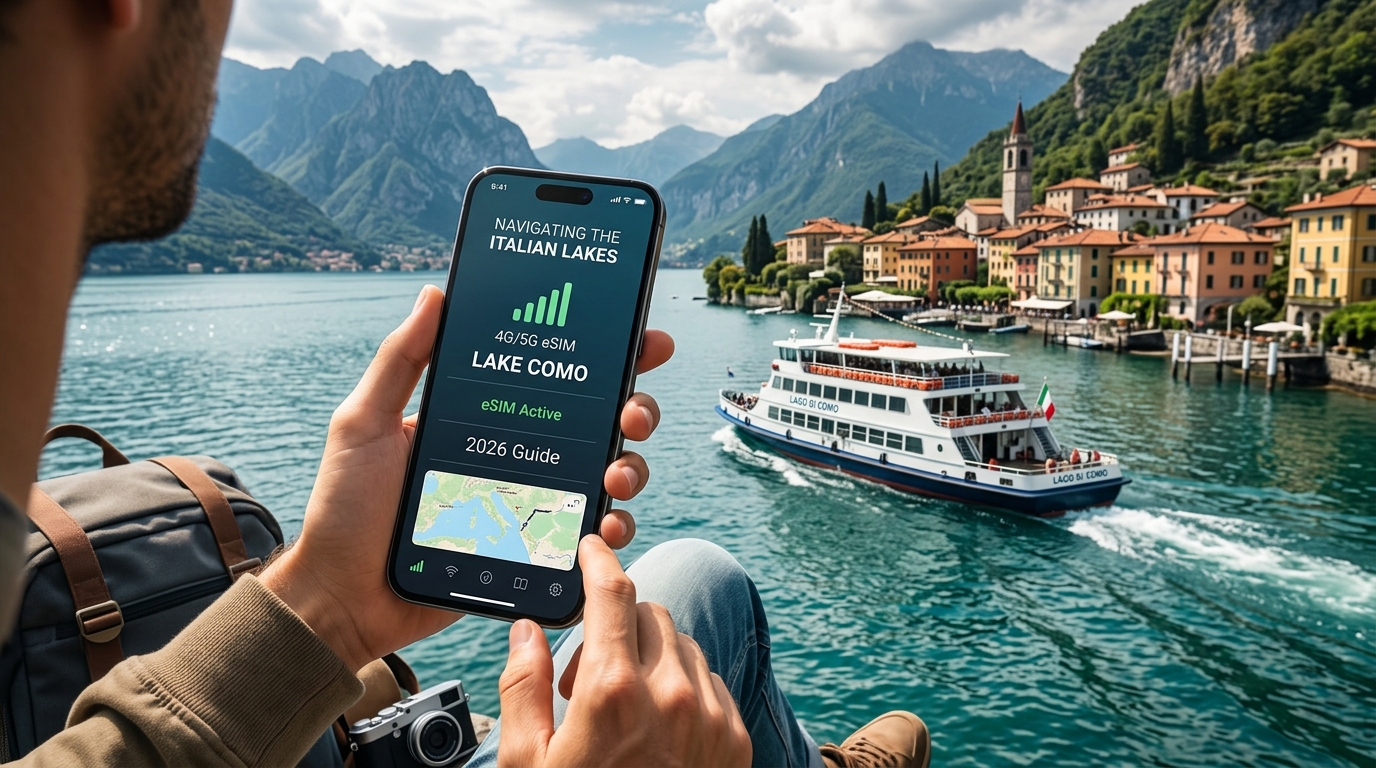 Navigating the Italian Lakes: 2026 Lake Como and Lake Garda eSIM & Ferry Connectivity Guide