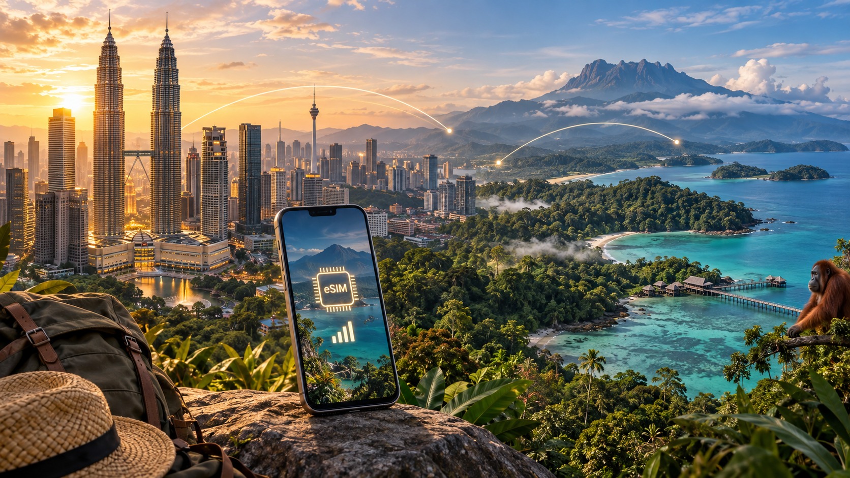 Kuala Lumpur to Borneo: The Ultimate 2026 Malaysia Travel eSIM Checklist