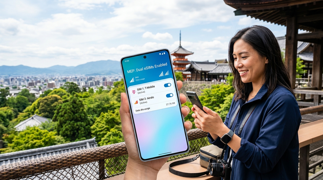 Multiple Enabled Profiles (MEP): How to Run Two eSIMs Simultaneously on Android in 2026