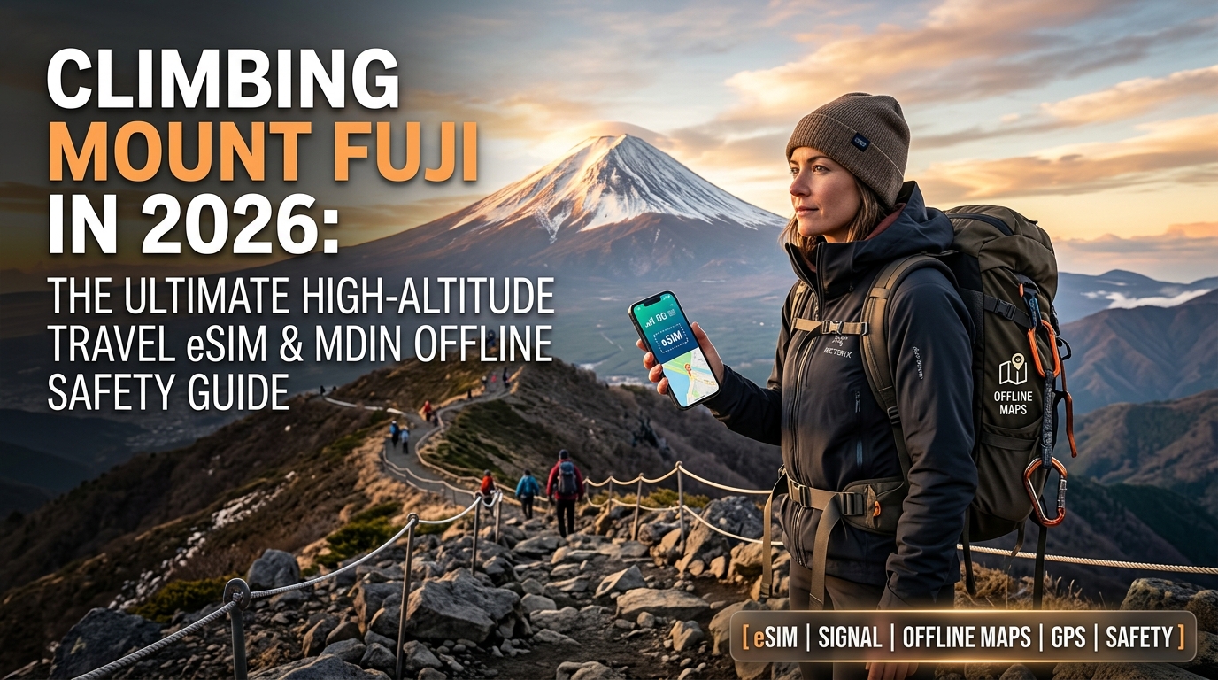 Climbing Mount Fuji in 2026: The Ultimate High-Altitude Travel eSIM & Offline Safety Guide