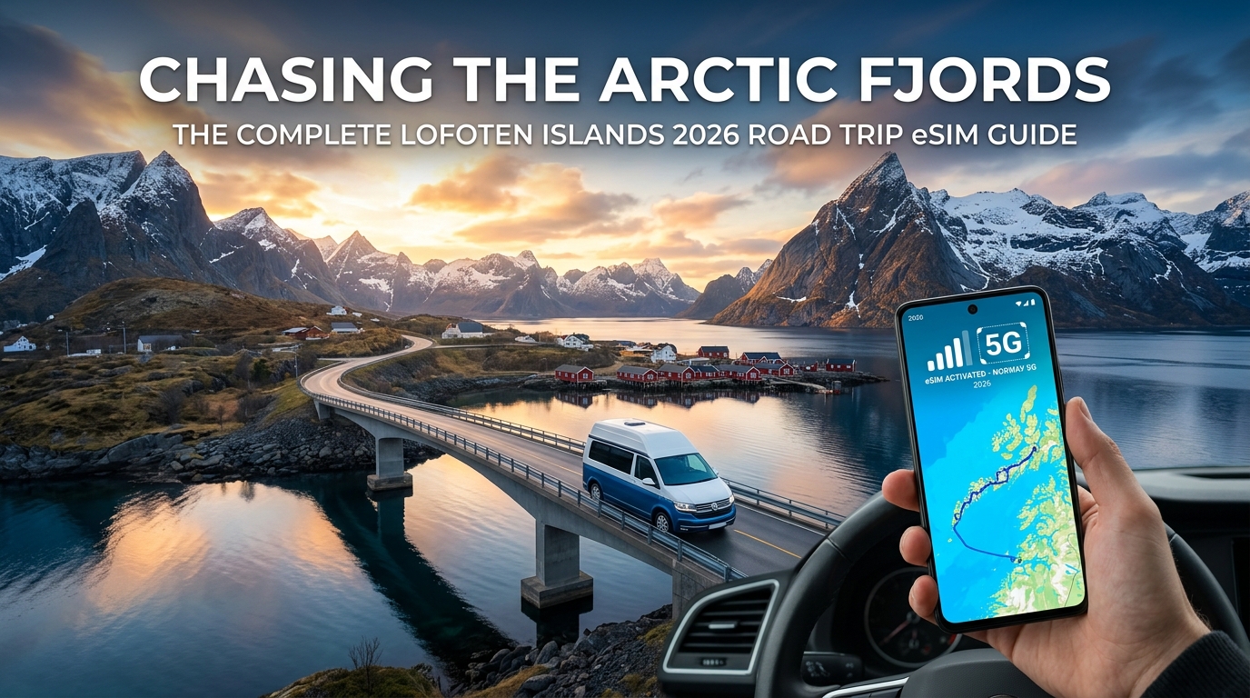 Chasing the Arctic Fjords: The Complete Lofoten Islands 2026 Road Trip eSIM Guide