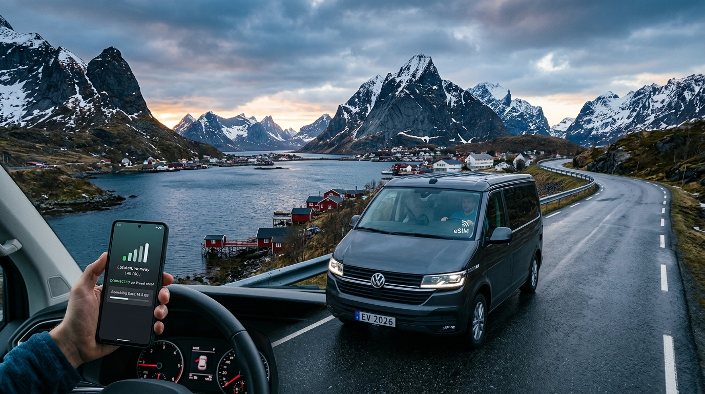 Lofoten Islands Road Trip: Remote Arctic Driving & Travel eSIM Coverage Guide (2026)