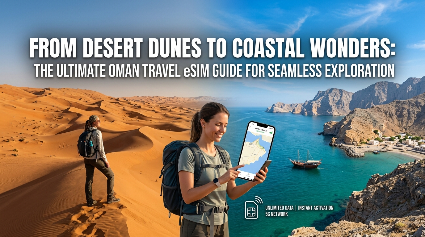 Dalle Dune del Deserto alle Meraviglie Costiere: La Guida Definitiva all'eSIM per il Tuo Viaggio in Oman