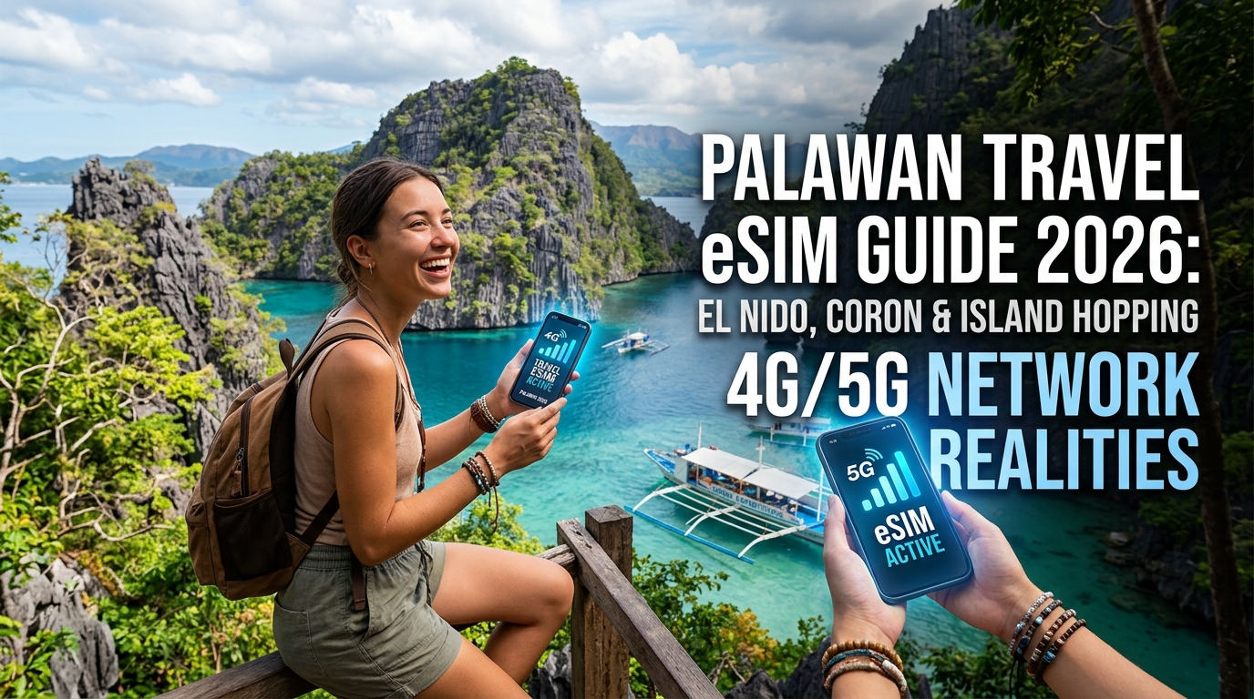 Palawan Travel eSIM Guide 2026: El Nido, Coron & Island Hopping 4G/5G Network Realities