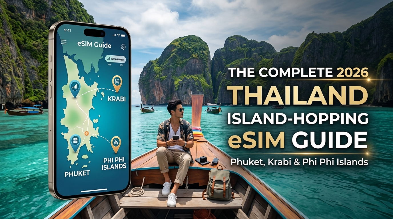 Phuket, Krabi & Phi Phi Islands: The Complete 2026 Thailand Island-Hopping eSIM Guide
