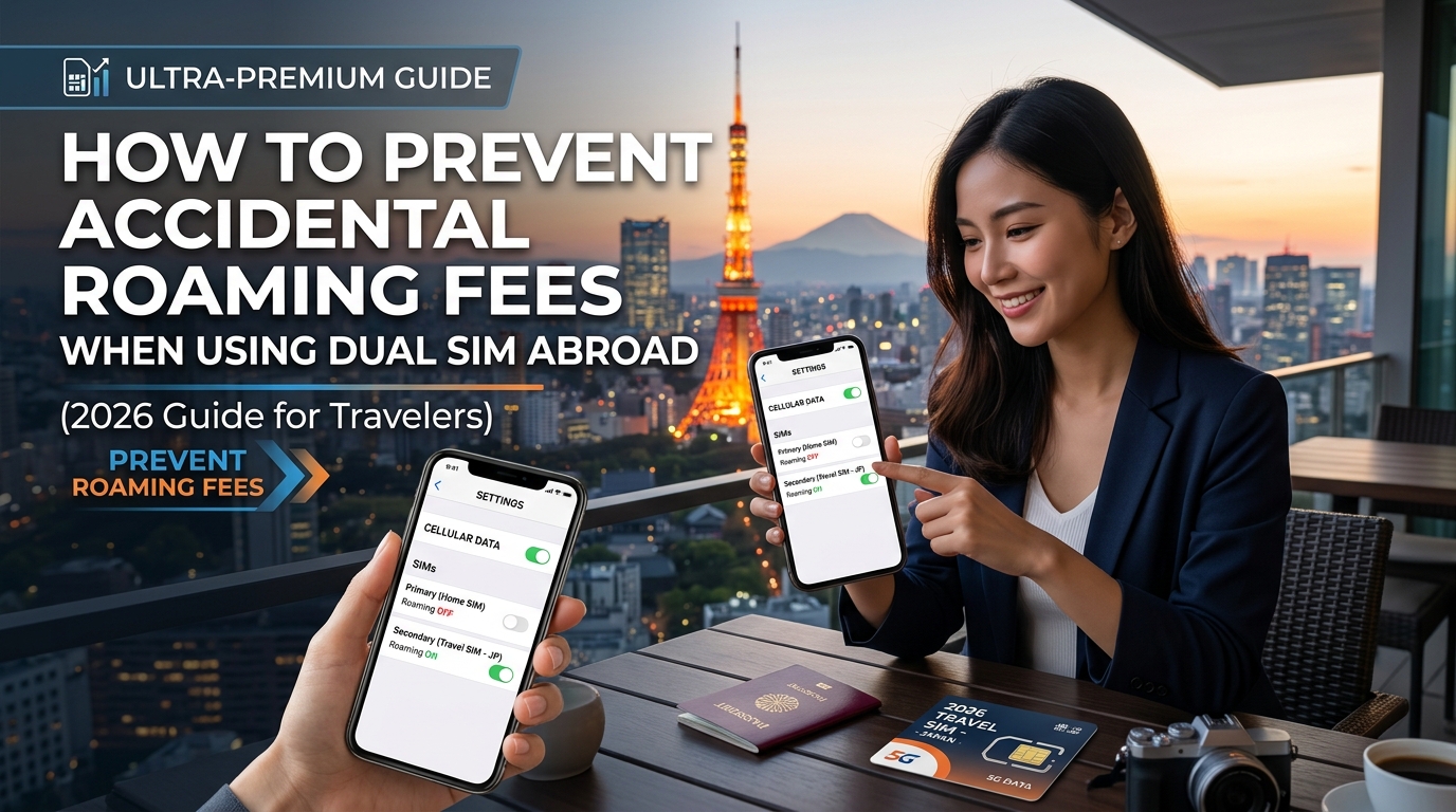 How to Prevent Accidental Roaming Fees When Using Dual SIM Abroad (2026 Guide)