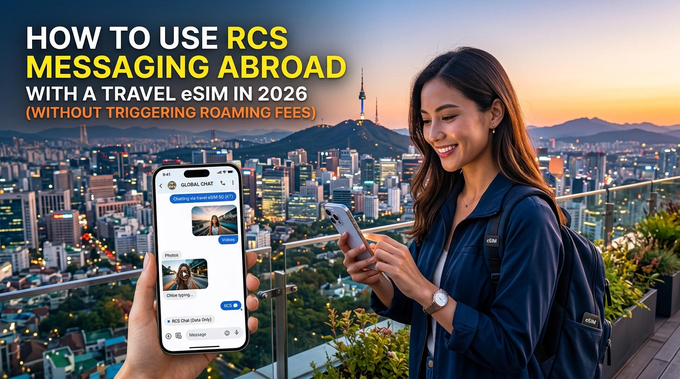 How to Use RCS Messaging Abroad with a Travel eSIM in 2026 (Without Triggering Roaming Fees)