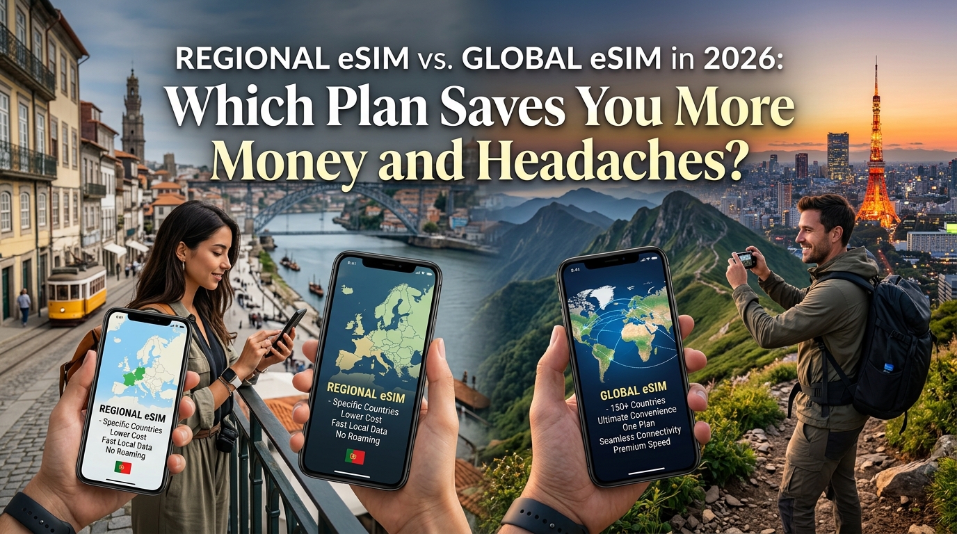 Regional eSIM vs. Global eSIM in 2026: Which Plan Saves You More Money and Headaches?