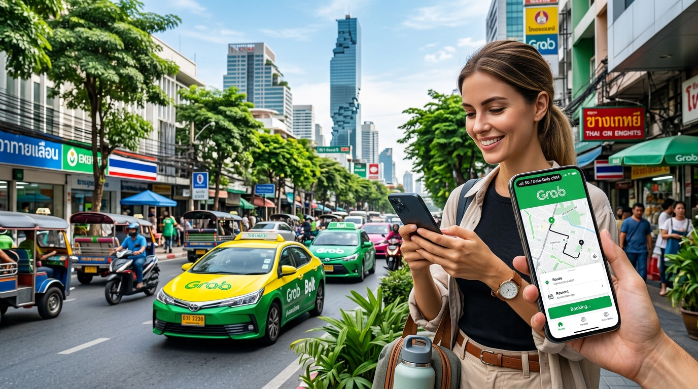 How to Use Grab, Bolt, and Uber Seamlessly Abroad with a Data-Only Travel eSIM (2026 Guide)