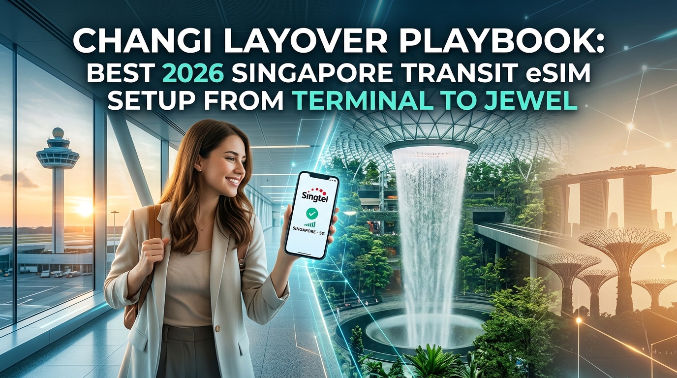 Changi Layover Playbook: Best 2026 Singapore Transit eSIM Setup from Terminal to Jewel