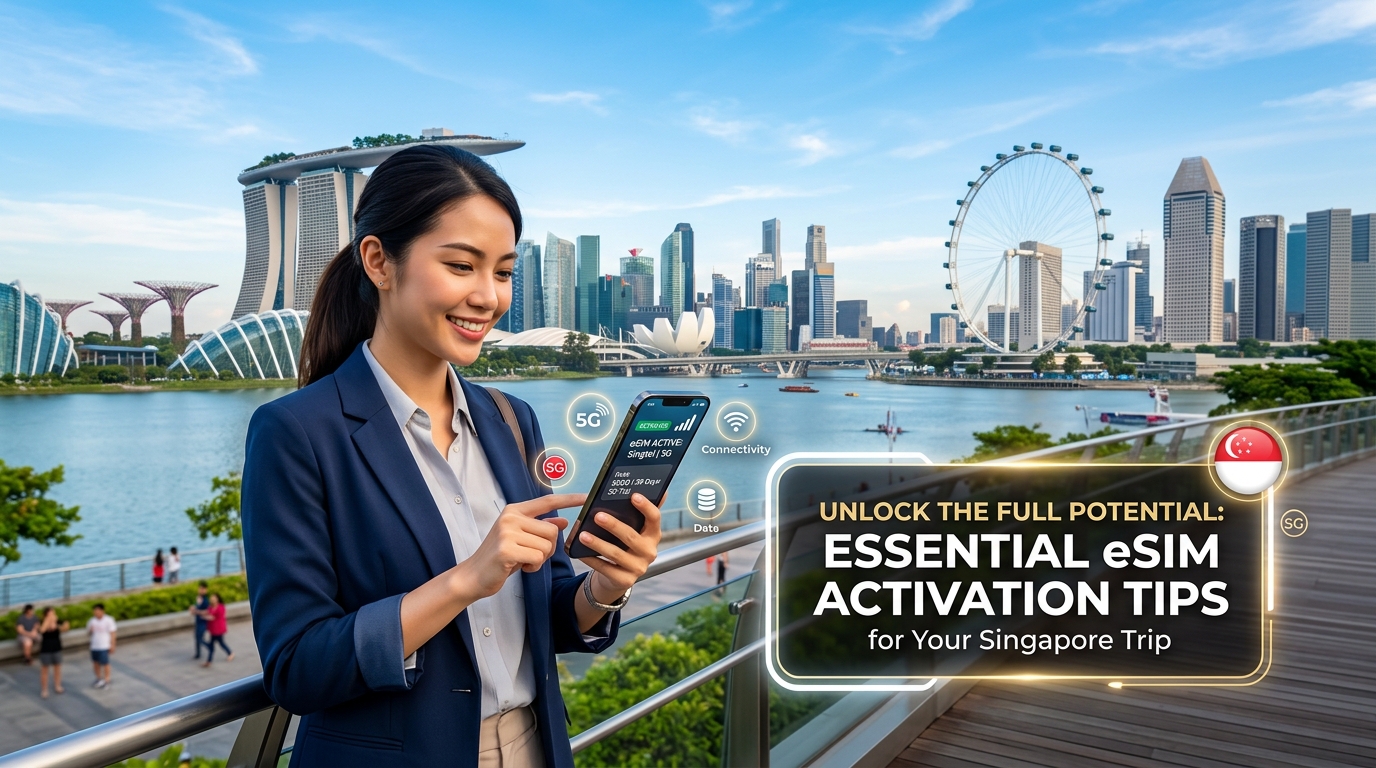 Unlock the Full Potential: Essential eSIM Activation Tips for Your Singapore Trip