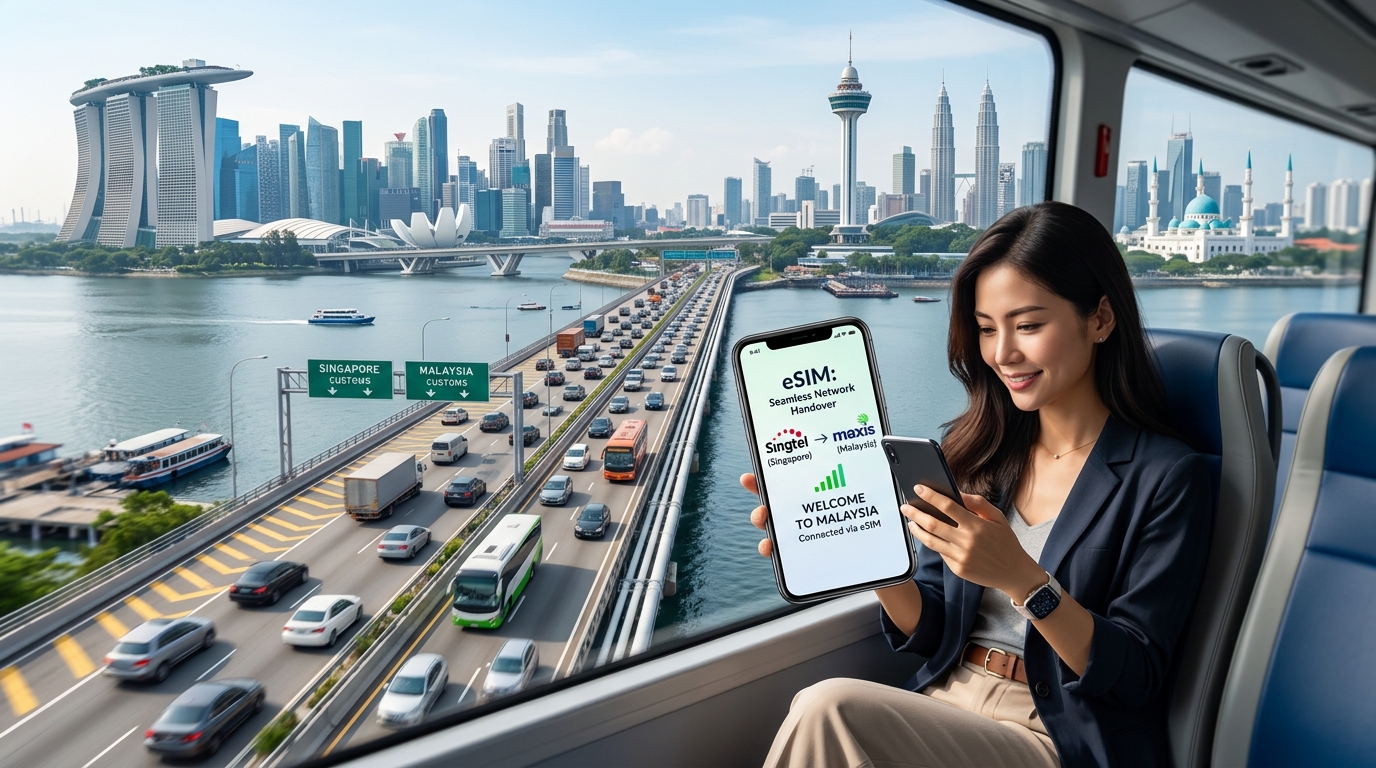 Beating the Causeway Jam in 2026: Smooth eSIM Network Handover Between Singapore and Malaysia