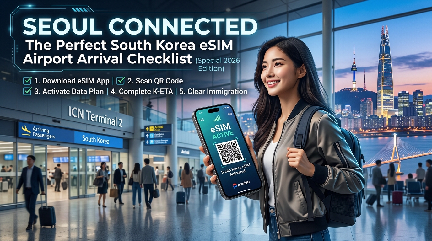 Seoul Connected: The Perfect South Korea eSIM Airport Arrival Checklist (Special 2026 Edition)