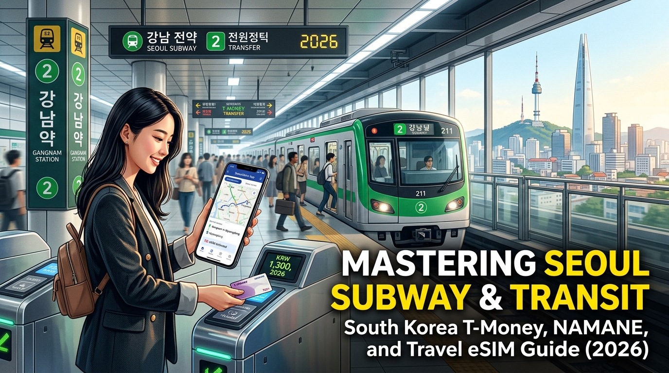 Mastering Seoul Subway & Transit: South Korea T-Money, NAMANE, and Travel eSIM Guide (2026)