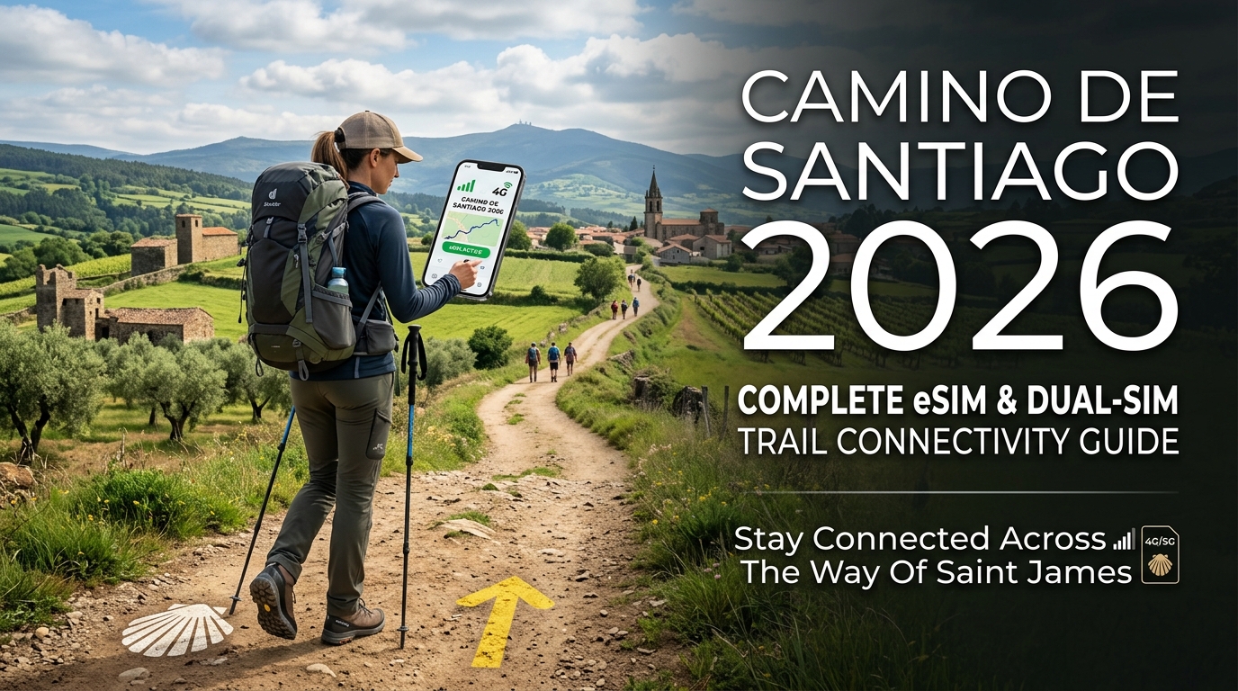 Camino de Santiago 2026: Complete eSIM & Dual-SIM Trail Connectivity Guide