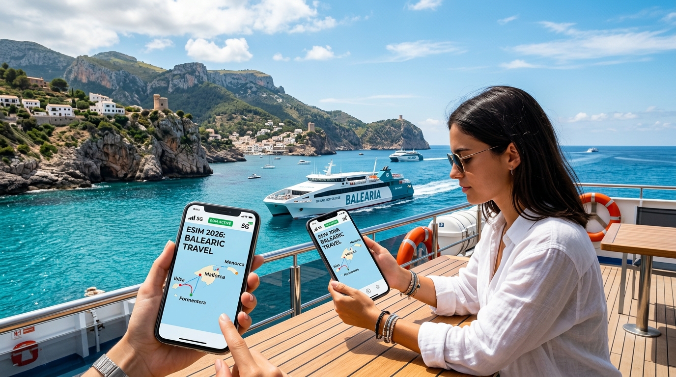 Balearic Island Hopping 2026: The Ultimate eSIM Guide for Mallorca, Ibiza, Menorca & Formentera Ferries