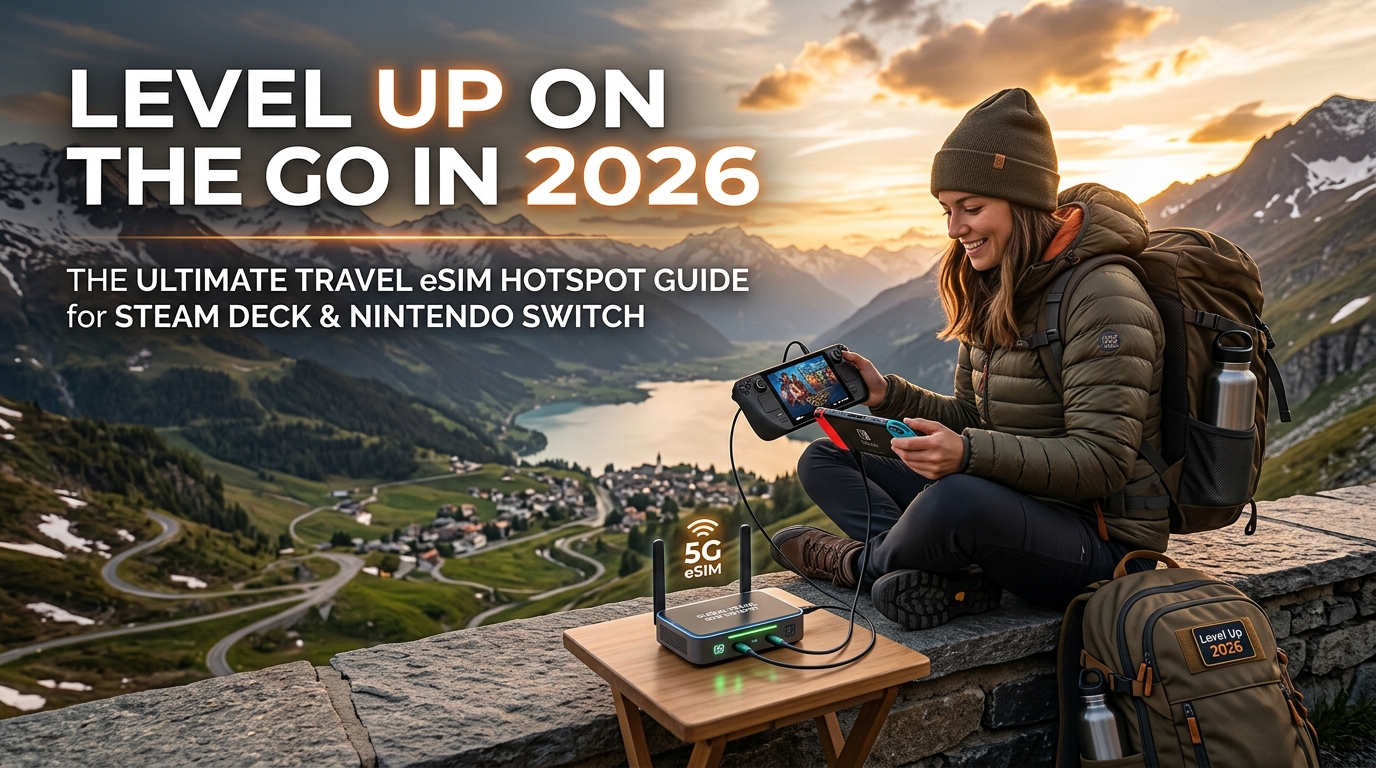 Level Up on the Go in 2026: The Ultimate Travel eSIM Hotspot Guide for Steam Deck and Nintendo Switch