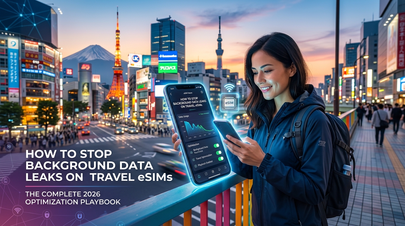 How to Stop Background Data Leaks on Travel eSIMs: The Complete 2026 Optimization Playbook