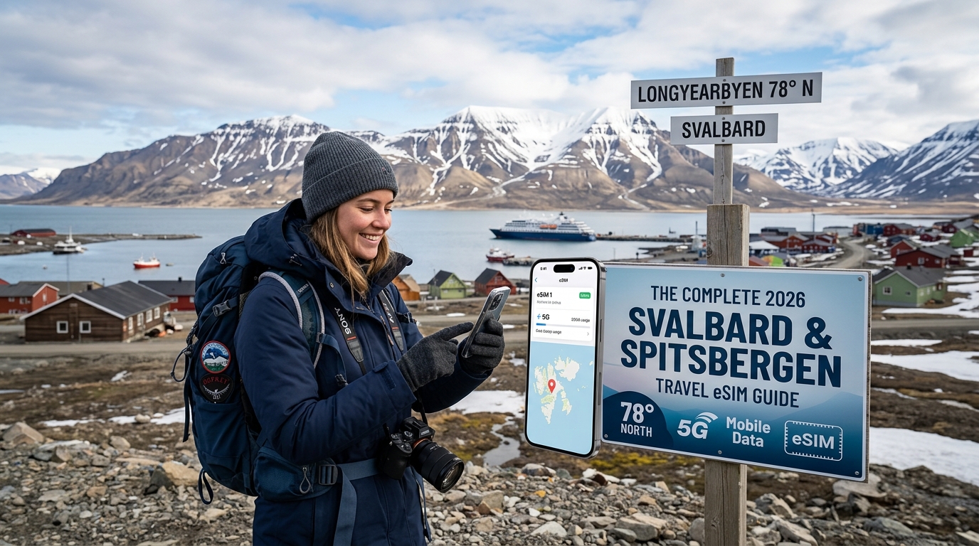 Visiting 78° North: The Complete 2026 Svalbard & Spitsbergen Travel eSIM Guide