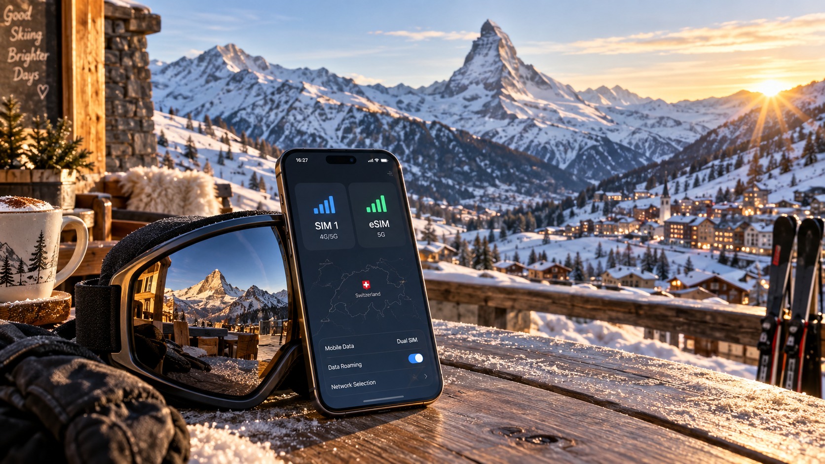 Mastering the Alps: The 2026 Dual SIM & eSIM Strategy for Seamless Swiss Ski Connectivity