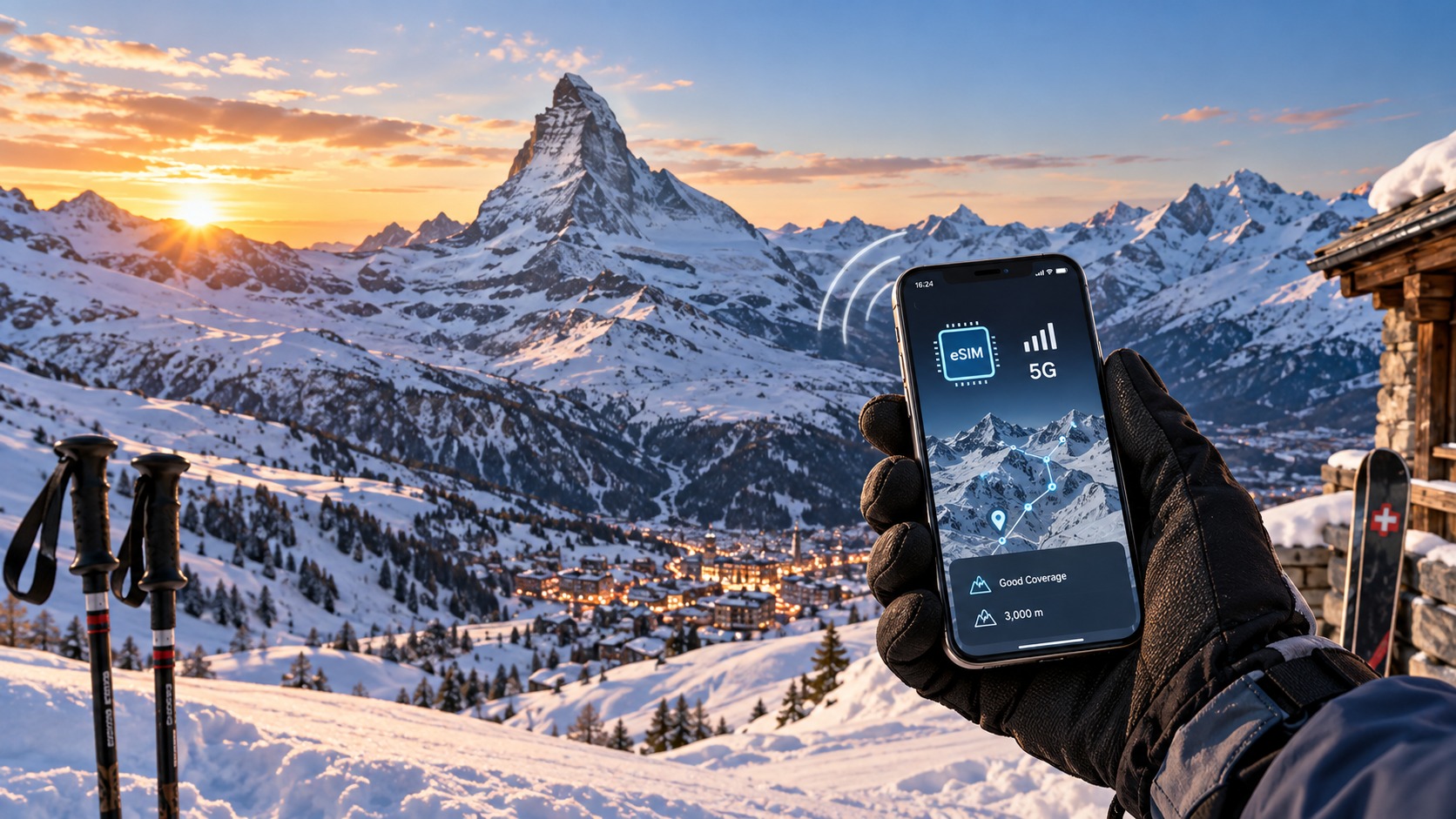 Connecting at 3,000m: The 2026 Skier's Guide to Swiss eSIMs and Alpine Data Coverage