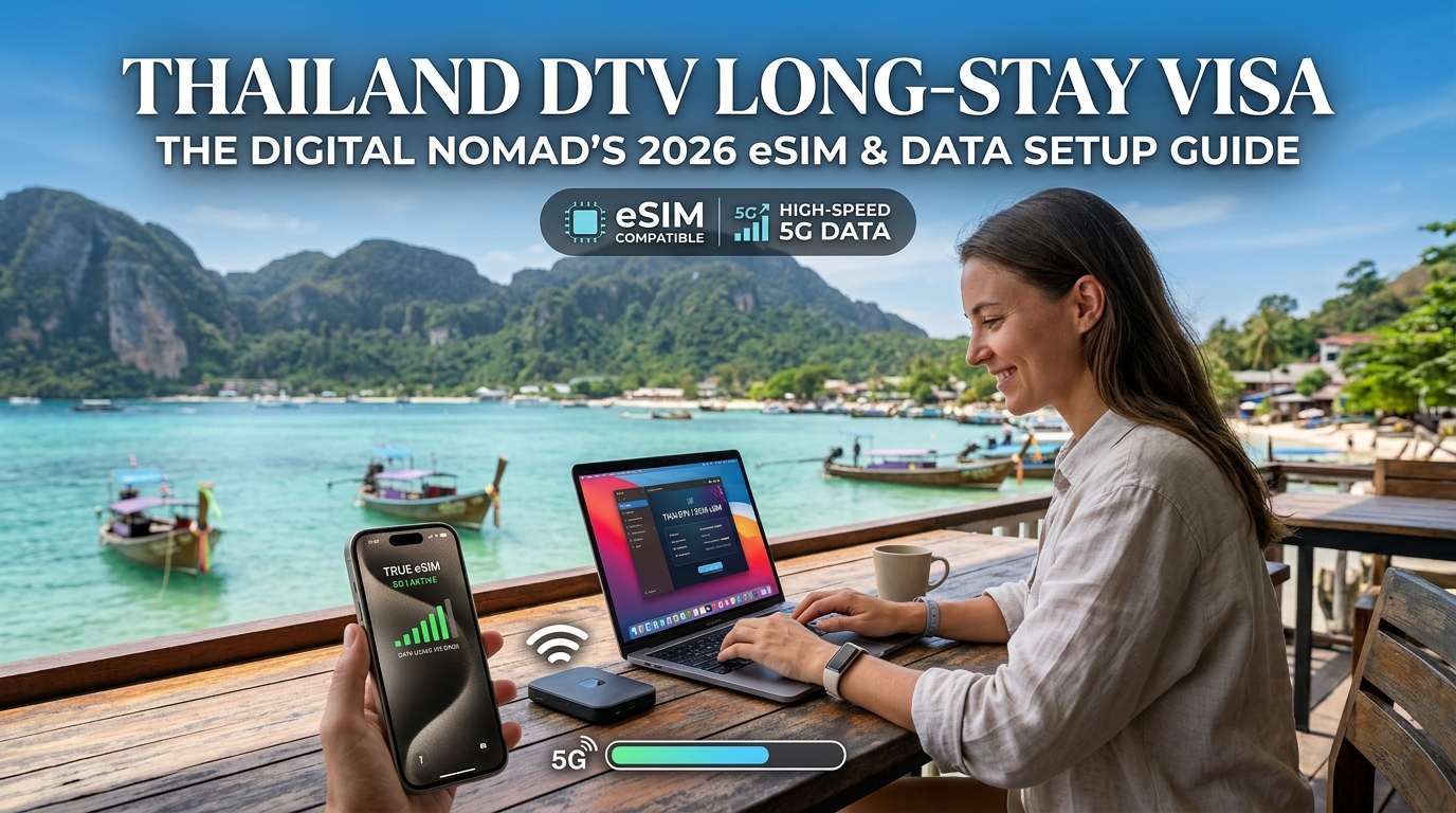 Thailand DTV Long-Stay Visa: The Digital Nomad's 2026 eSIM & Data Setup Guide