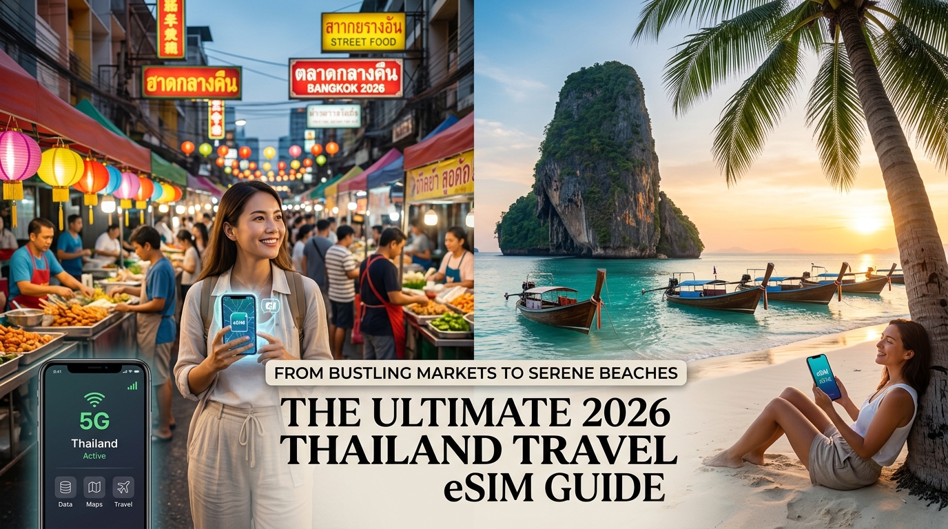 From Bustling Markets to Serene Beaches: The Ultimate 2026 Thailand Travel eSIM Guide