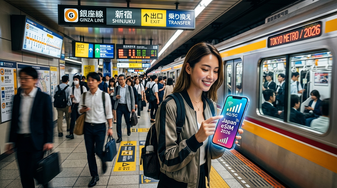 Tokyo Subway & Metro eSIM Guide 2026: Reliable Underground Connectivity in Japan