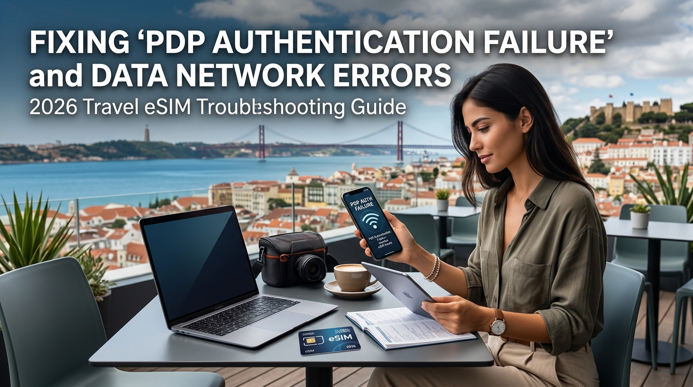 Fixing 'PDP Authentication Failure' and Data Network Errors: 2026 Travel eSIM Troubleshooting Guide
