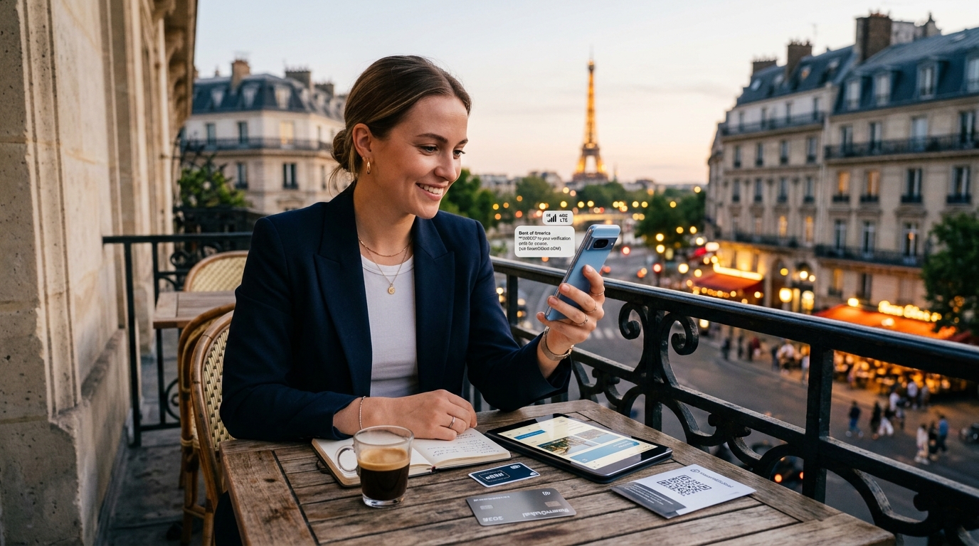 How to Receive Bank 2FA SMS Verification Abroad with a Travel eSIM in 2026