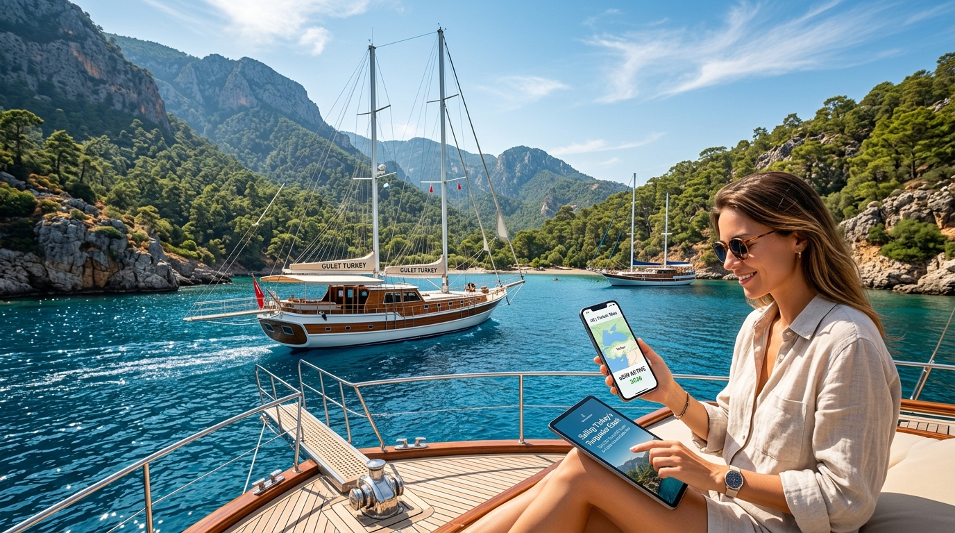 Sailing Turkey's Turquoise Coast: The 2026 Travel eSIM Guide for Gulet Cruises & Coastal Bays