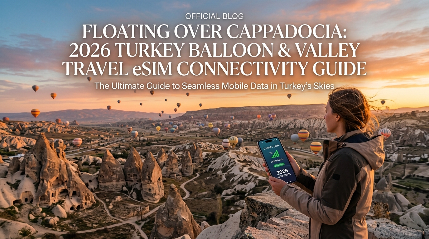 Floating Over Cappadocia: 2026 Turkey Balloon & Valley Travel eSIM Connectivity Guide
