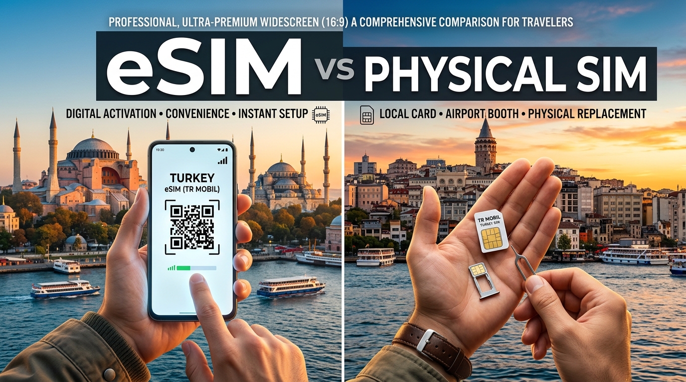 eSIM vs Physical SIM in Turkey: A Comprehensive Comparison for Travelers