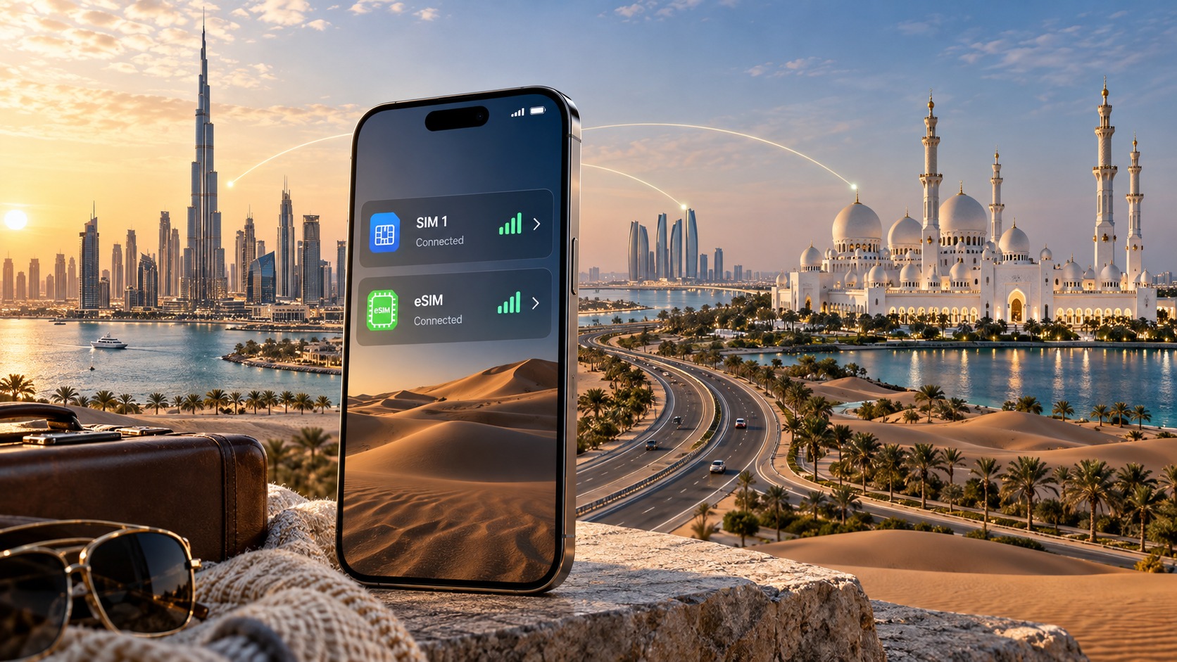 Dubai to Abu Dhabi: Mastering Dual SIM and eSIM Configuration for 2026 UAE Travel