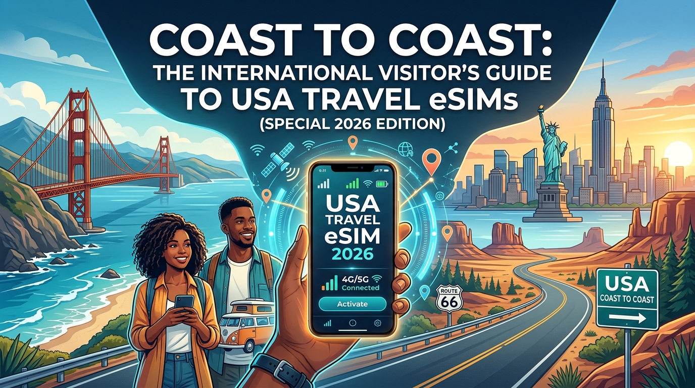 Coast to Coast: The International Visitor's Guide to USA Travel eSIMs (Special 2026 Edition)