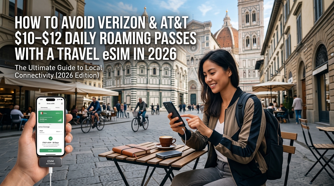 How to Avoid Verizon and AT&T $10–$12 Daily Roaming Passes with a Travel eSIM in 2026