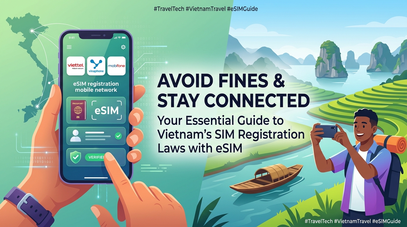 Avoid Fines & Stay Connected: Your Essential Guide to Vietnam's SIM Registration Laws with eSIM