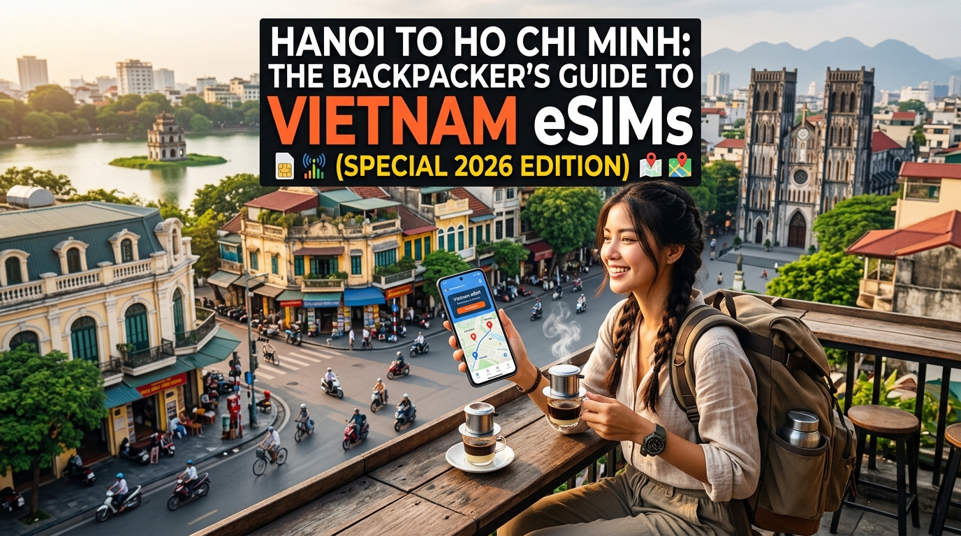 Từ Hà Nội đến TP. Hồ Chí Minh: Hướng dẫn sử dụng eSIM cho khách du lịch bụi tại Việt Nam (Ấn bản đặc biệt 2026)