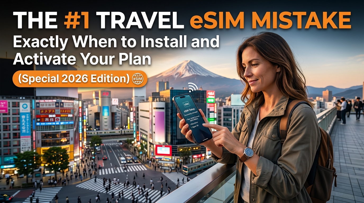 The #1 Travel eSIM Mistake: Exactly When to Install and Activate Your Plan (Special 2026 Edition)