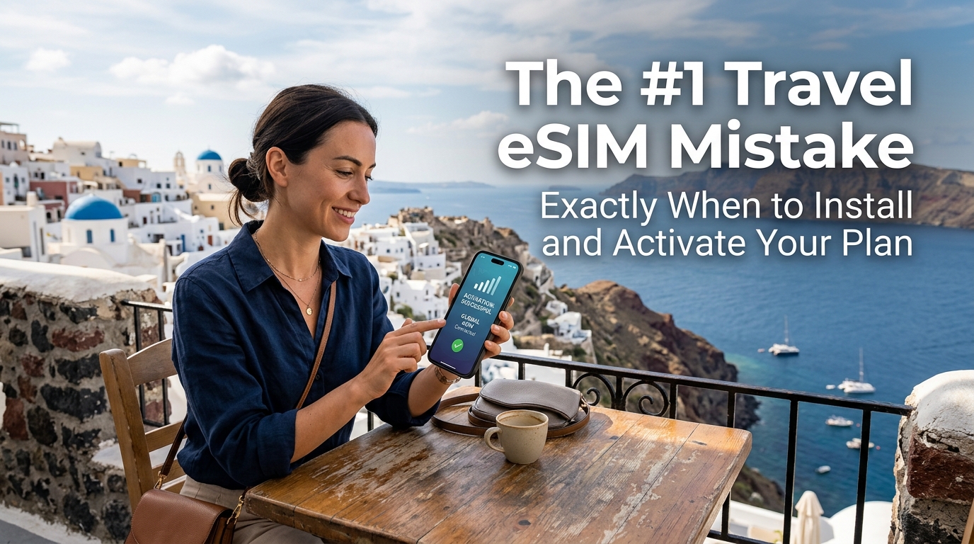 旅行 eSIM 使用中的常见错误：何时安装和激活您的套餐（2026 年特别版）