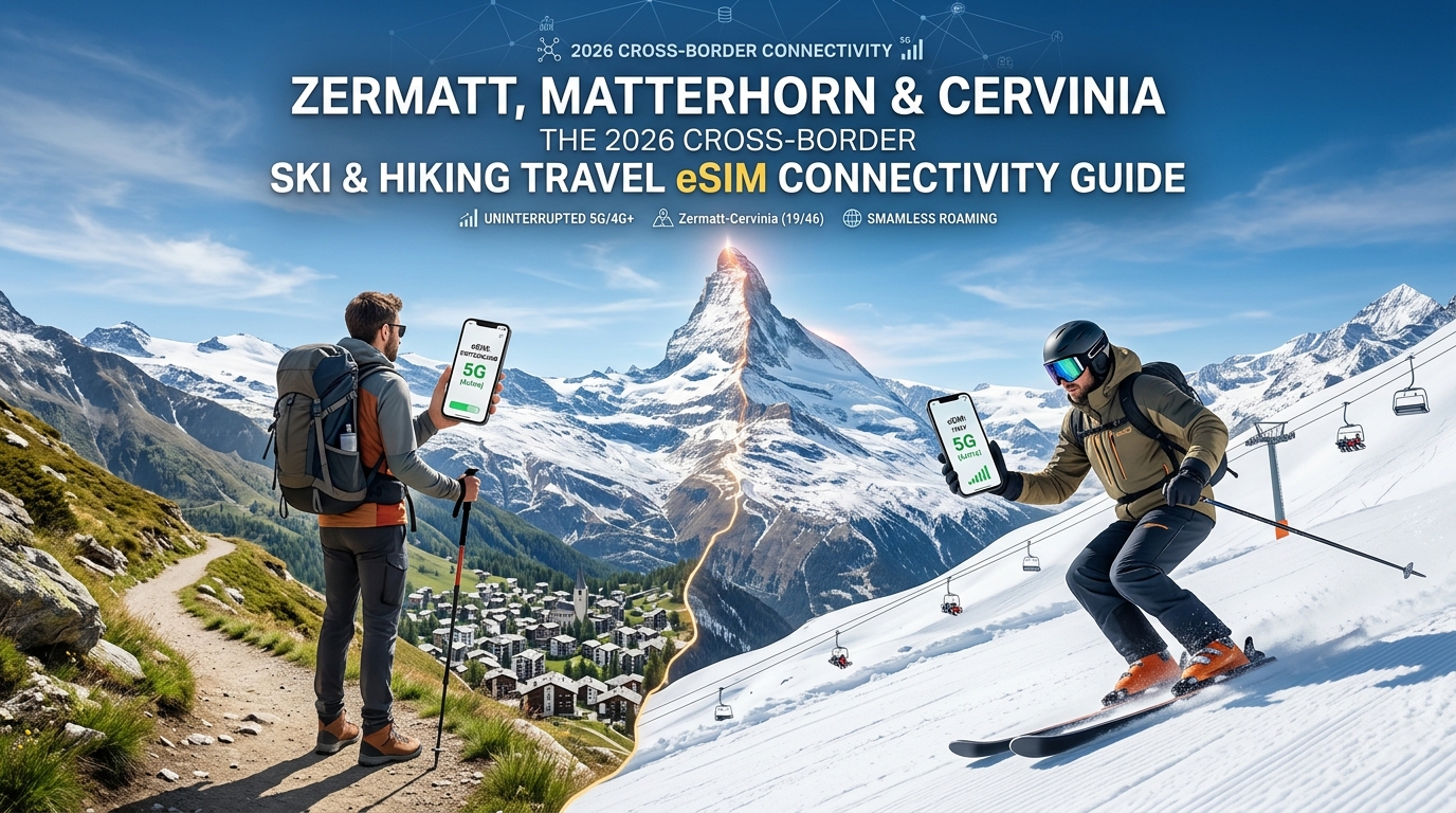 Zermatt, Matterhorn & Cervinia: The 2026 Cross-Border Ski & Hiking Travel eSIM Connectivity Guide